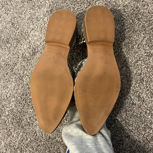 Catherine Malandrino Alaney Snakeskin D’Orsay Flats Size 8 - Picture 5 of 7